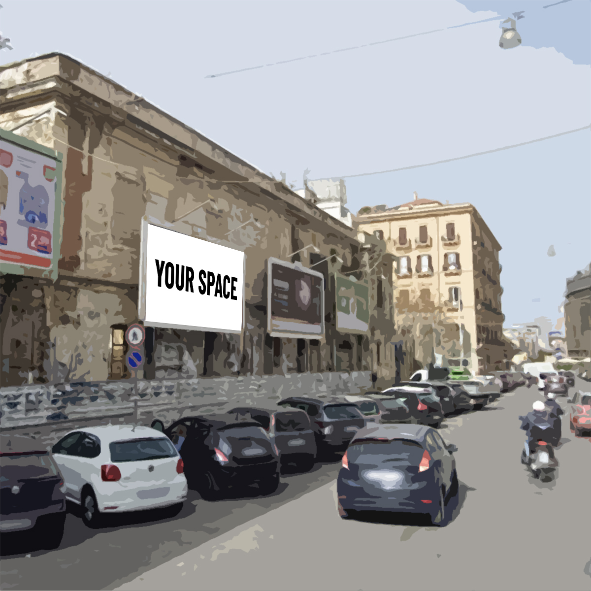 SPAZIO PUBBLICITARIO 600 x 300 Via Paolo Paternostro (PALERMO) Dal 19/10/2026 al 01/11/2026 14 giorni